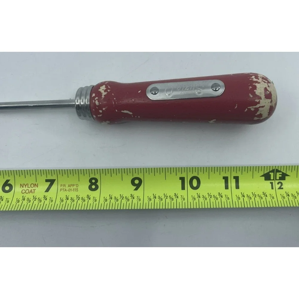Vtg Suzie Q Spatula Flipper Stainless Red Wood Handle‎ USA 12